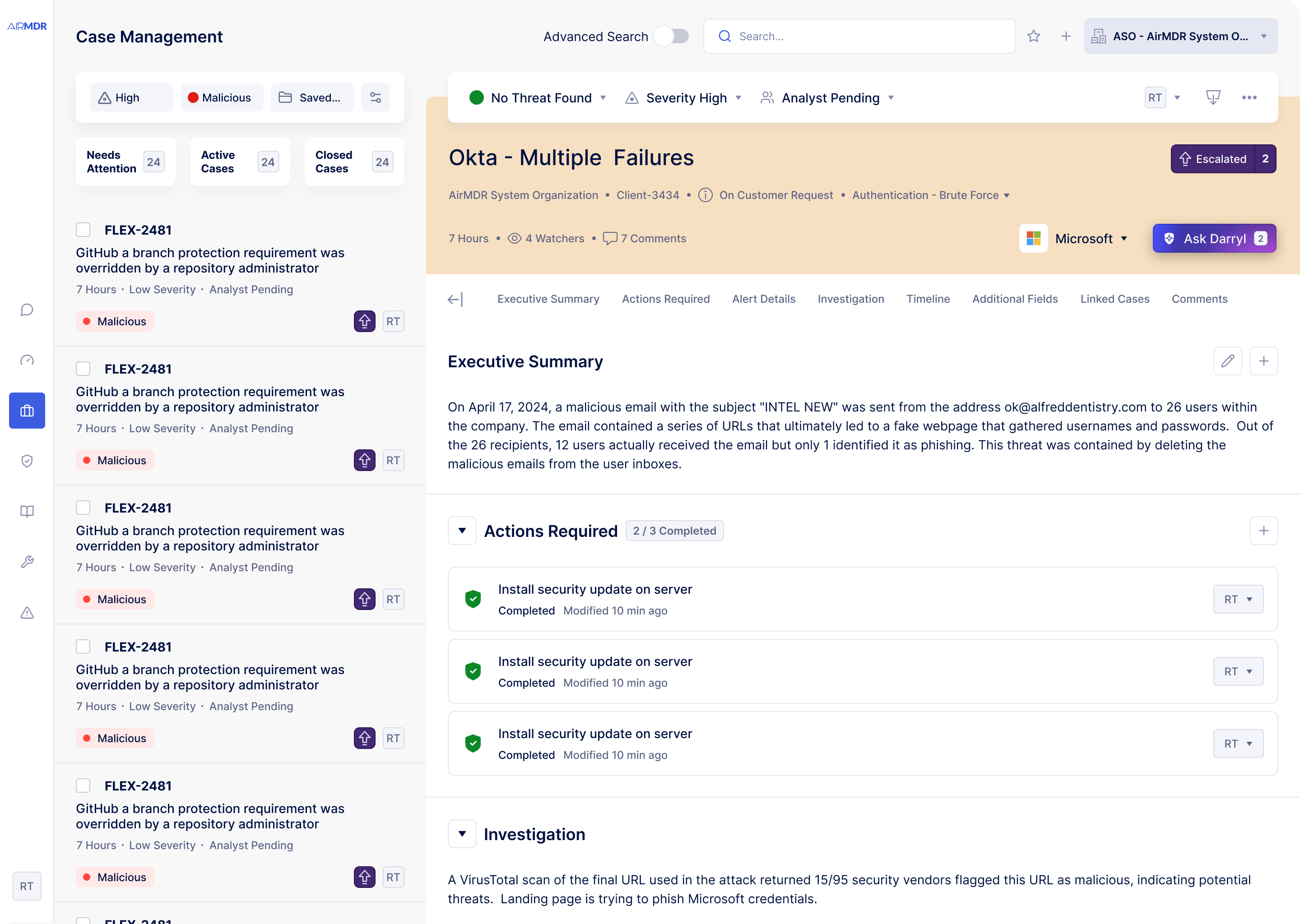 Global search and saved views
